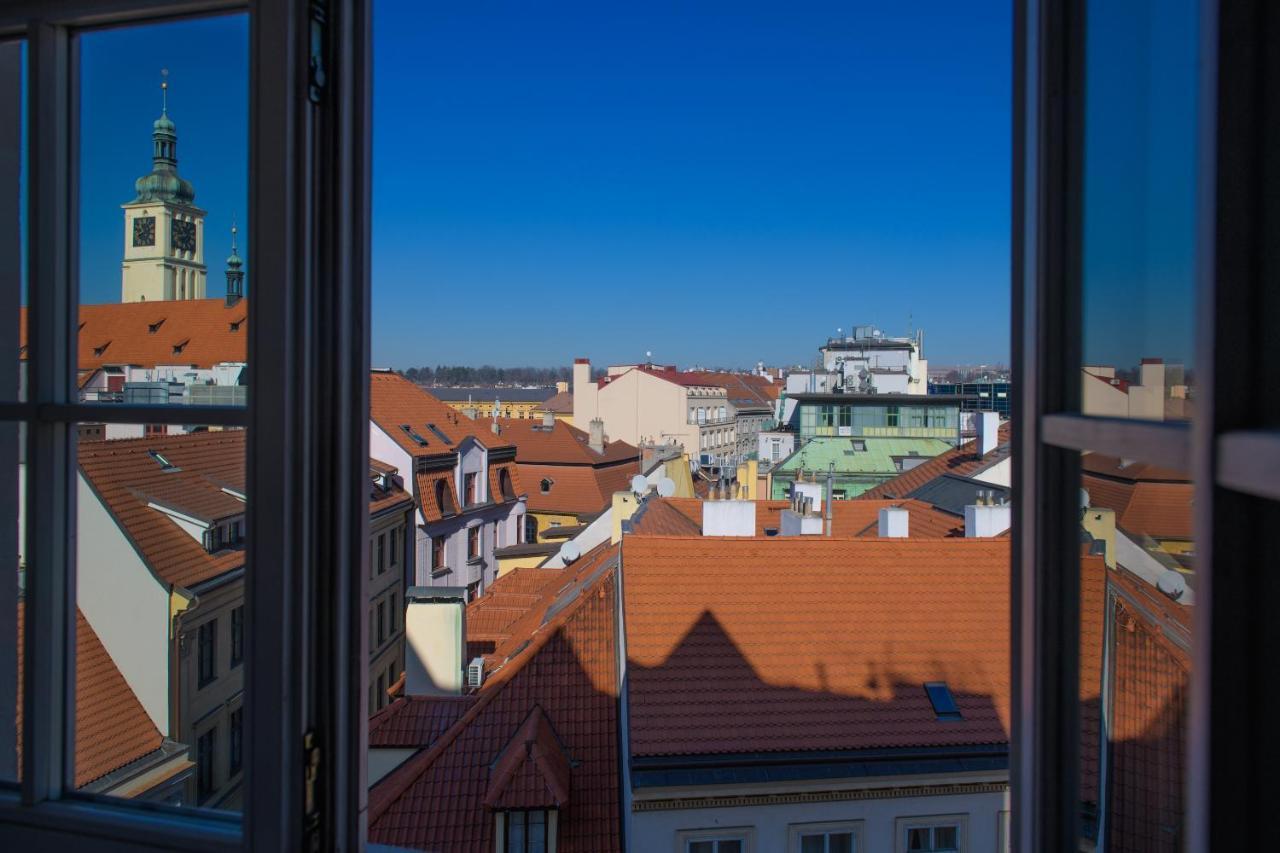 Grand Hotel Bohemia Praag Buitenkant foto View from the window of the house of the German National Museum