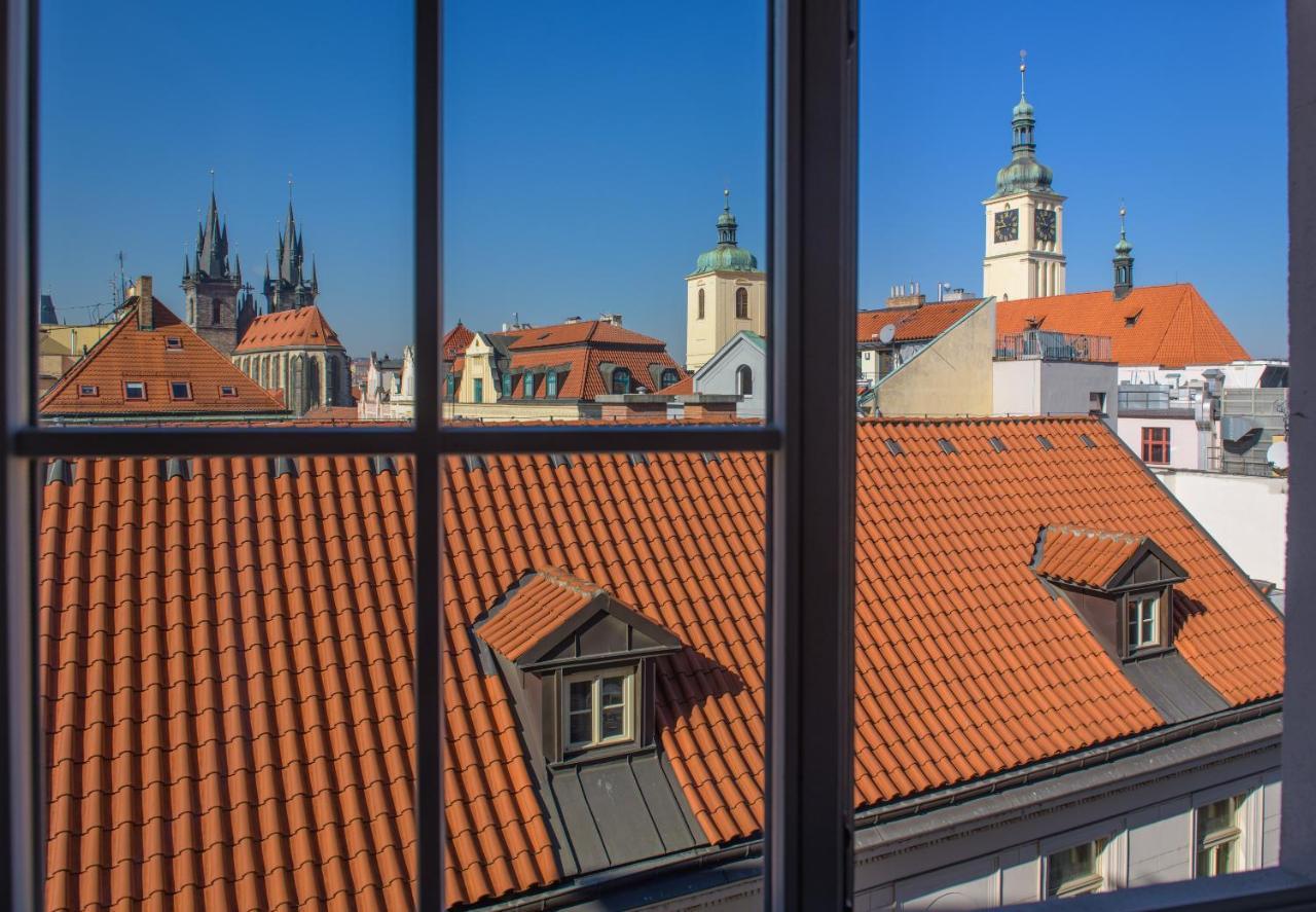 Grand Hotel Bohemia Praag Buitenkant foto View of the roofs of the Old Town