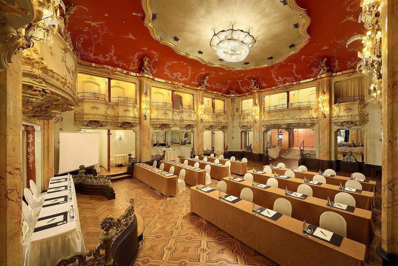 Grand Hotel Bohemia Praag Buitenkant foto The interior of the Vienna International Centre