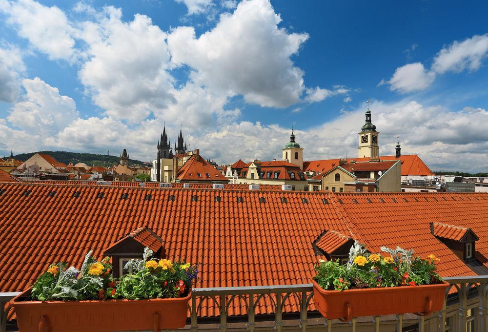 Grand Hotel Bohemia Praag Buitenkant foto View of the old town