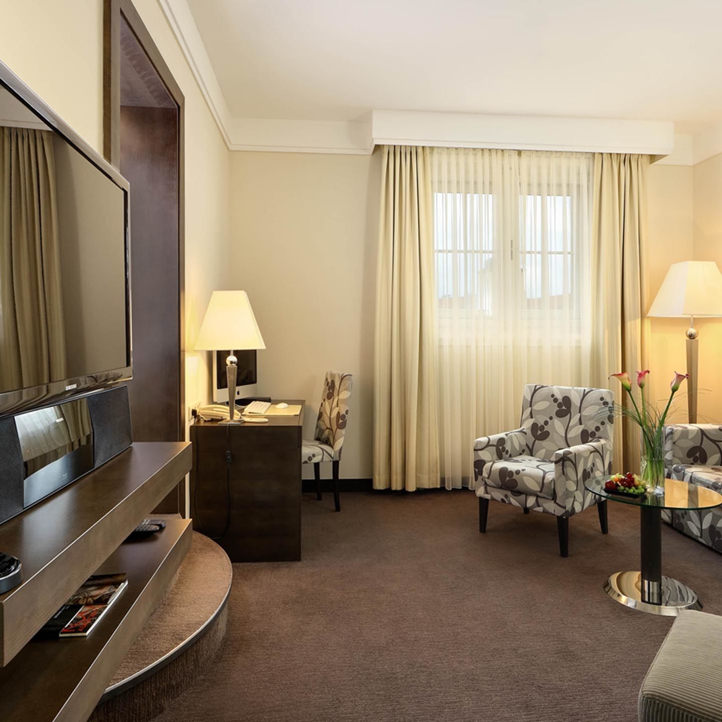 Grand Hotel Bohemia Praag Buitenkant foto A room at the hotel