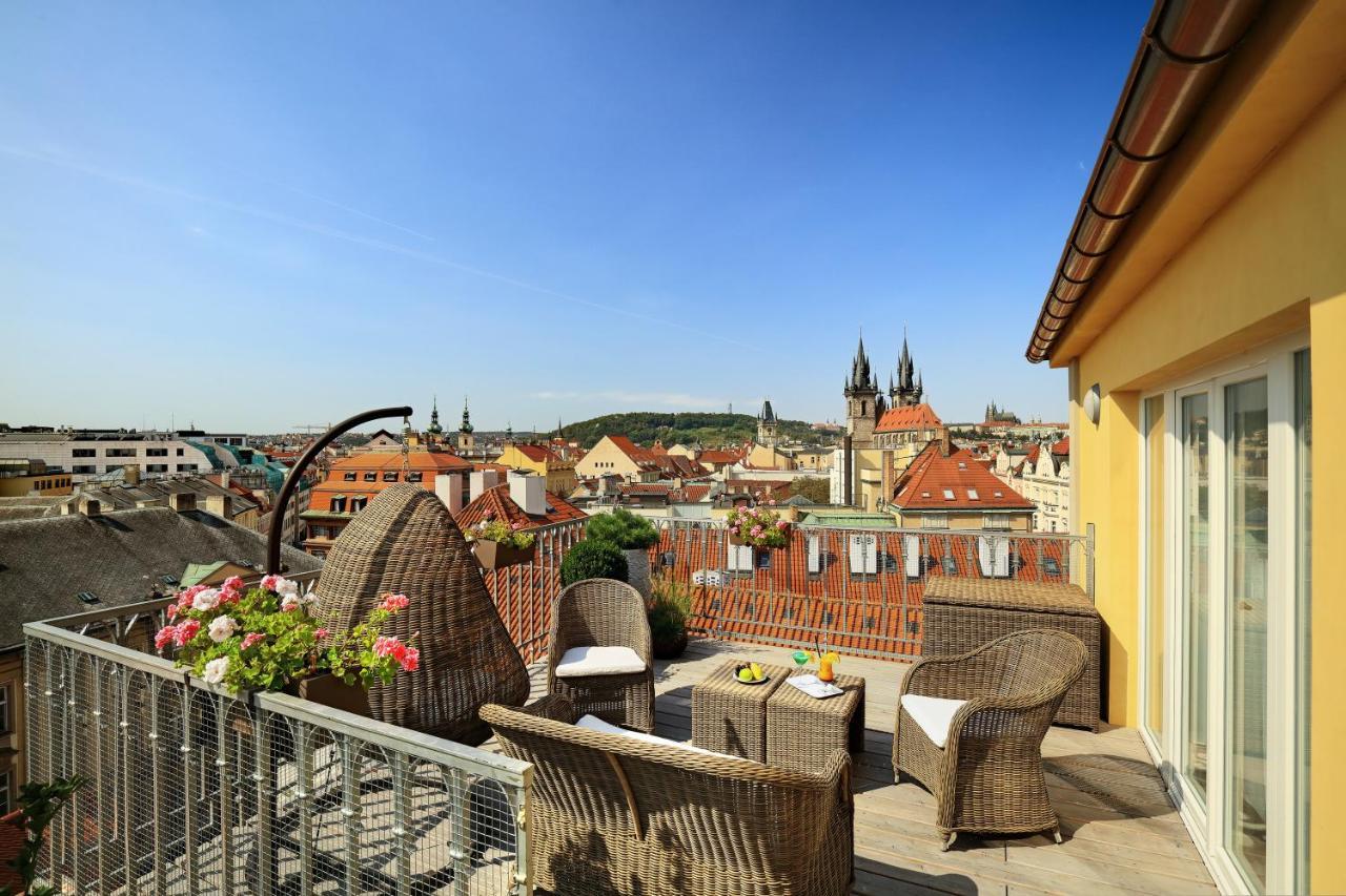 Grand Hotel Bohemia Praag Buitenkant foto View from the roof terrace